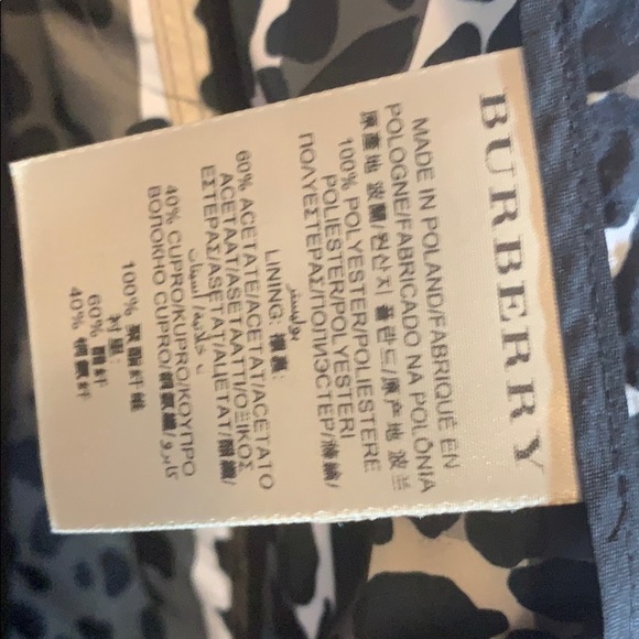 Authentic Burberry shirt blouse jacket raincoat lad XS-2 $1500 black white - Picture 6 of 15